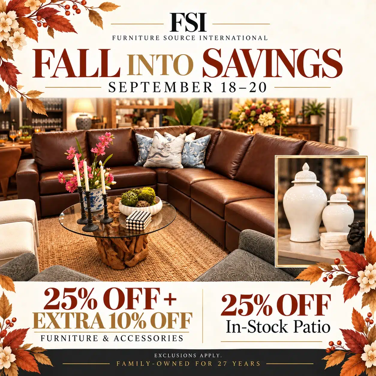Fall savings flyer